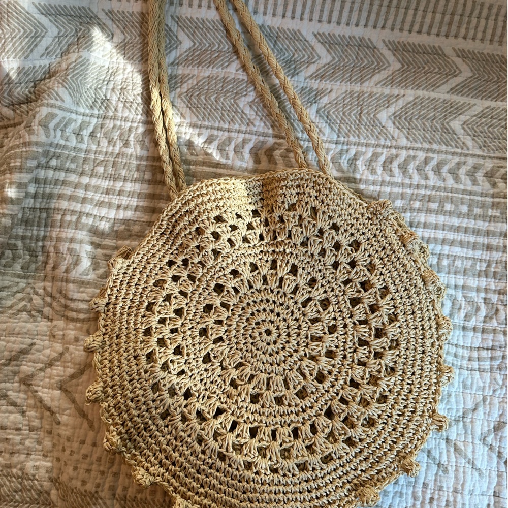 American Eagle Boho Woven Shoulder Bag